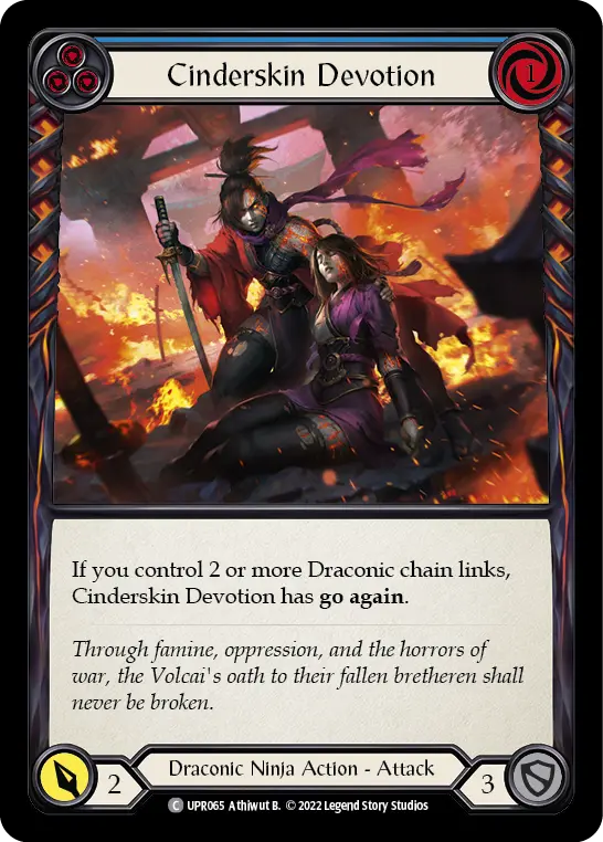 Card: Cinderskin Devotion (blu)