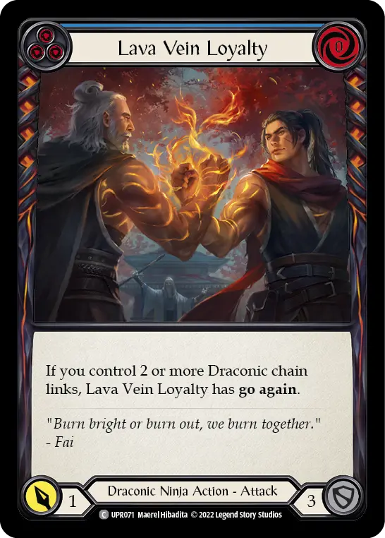 Card: Lava Vein Loyalty (blu)