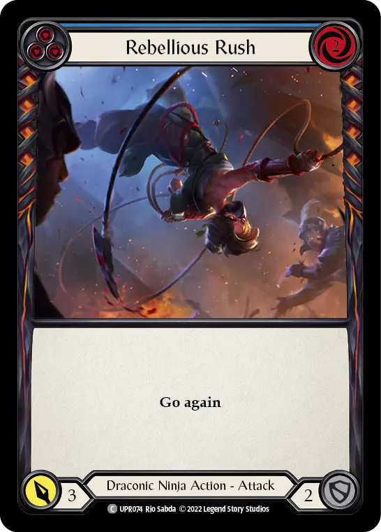 Card: Rebellious Rush (blu)