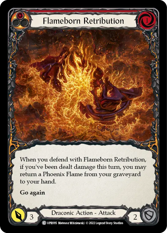 Card: Flameborn Retribution (red)