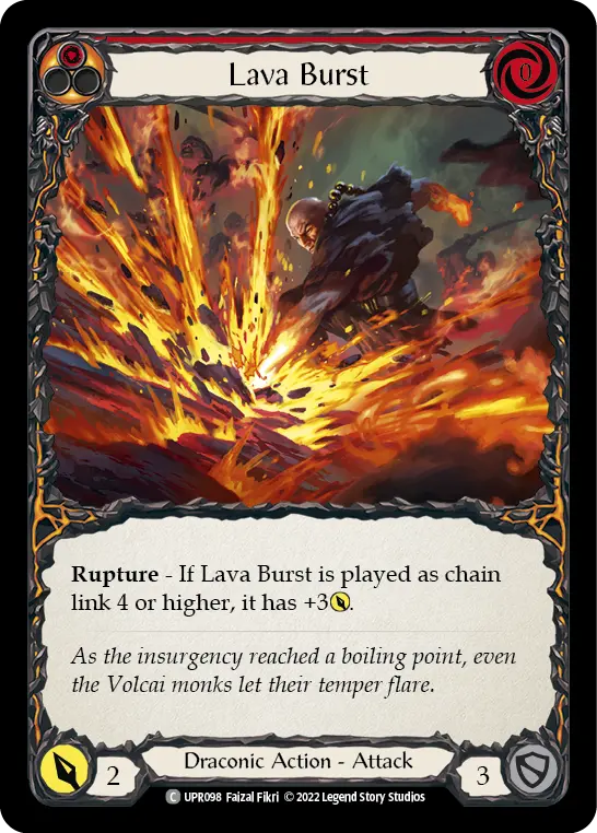 Card: Lava Burst (red)