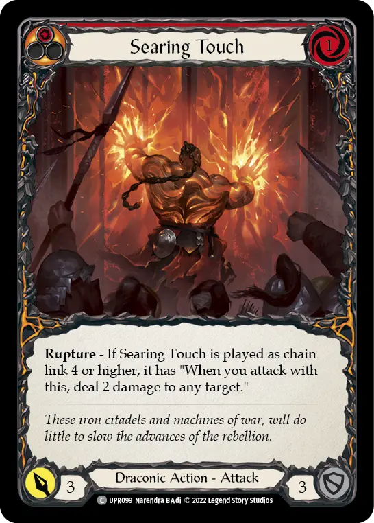 Card: Searing Touch (red)