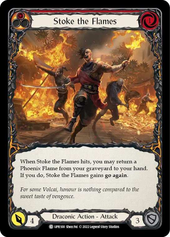 Card: Stoke the Flames (red)
