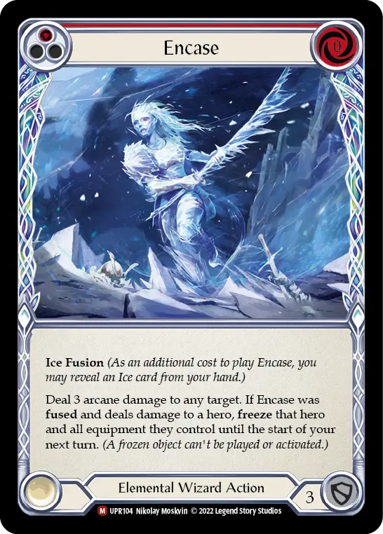 Card: Encase (red)