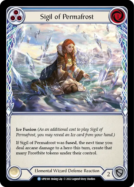 Card: Sigil of Permafrost (blu)