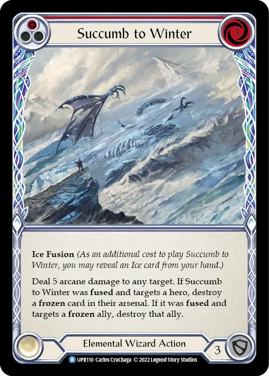 Card: Succumb to Winter (red)