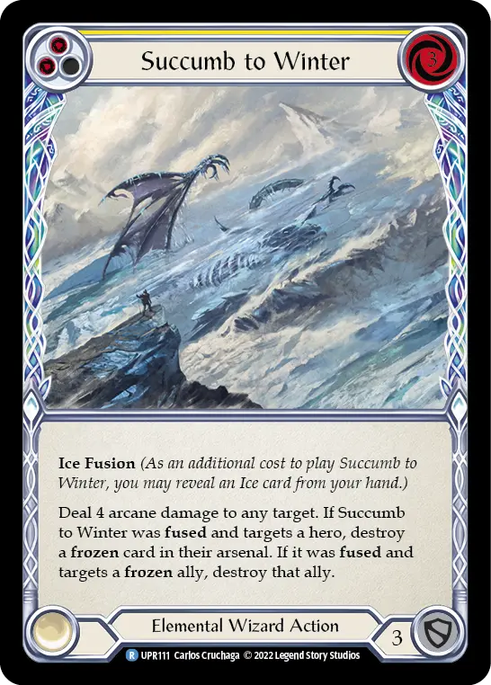 Card: Succumb to Winter (yel)