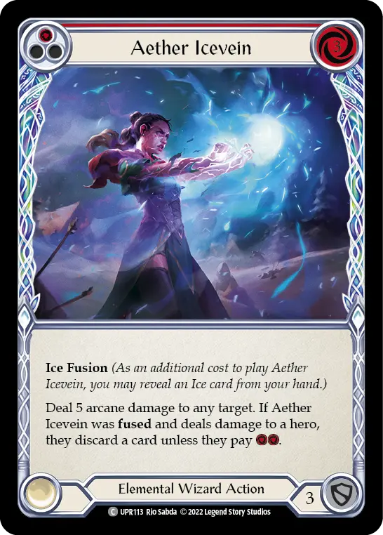 Card: Aether Icevein (red)
