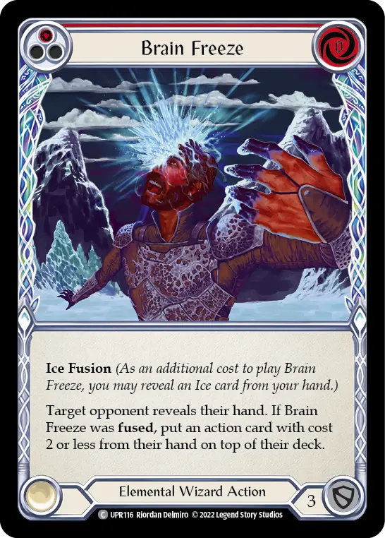 Card: Brain Freeze (red)