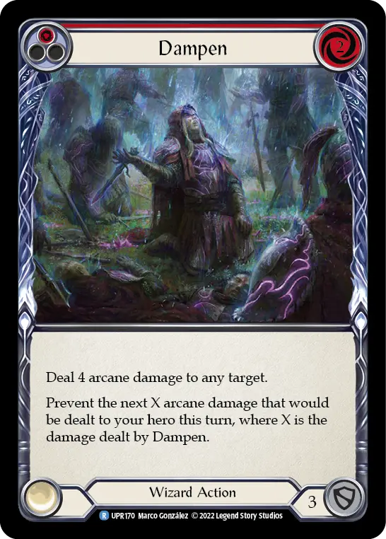 Card: Dampen (red)