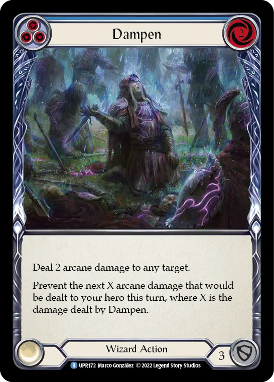 Card: Dampen (blu)