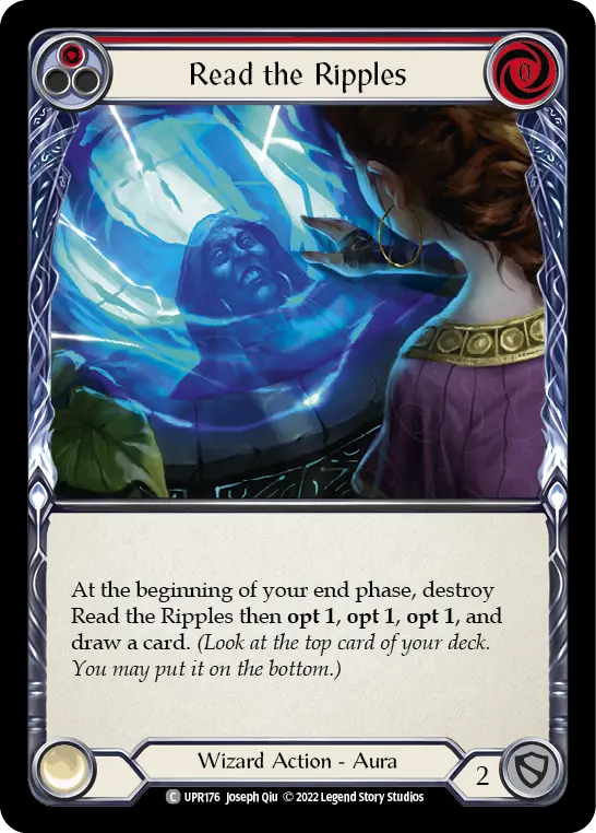 Card: Read the Ripples (red)