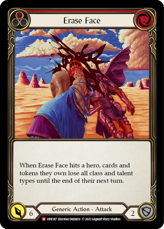 Card: Erase Face (red)