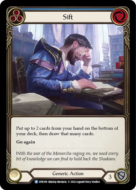 Card: Sift (blu)
