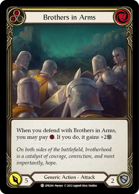 Card: Brothers in Arms (yel)