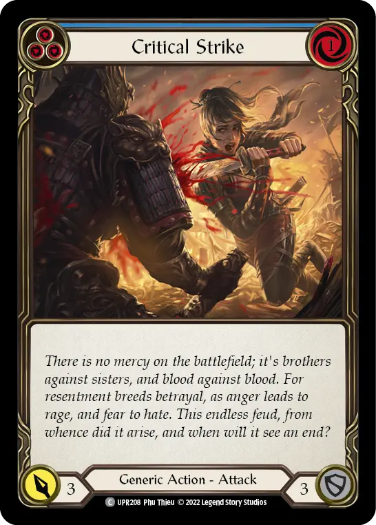 Card: Critical Strike (blu)