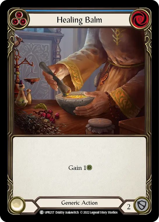 Card: Healing Balm (blu)