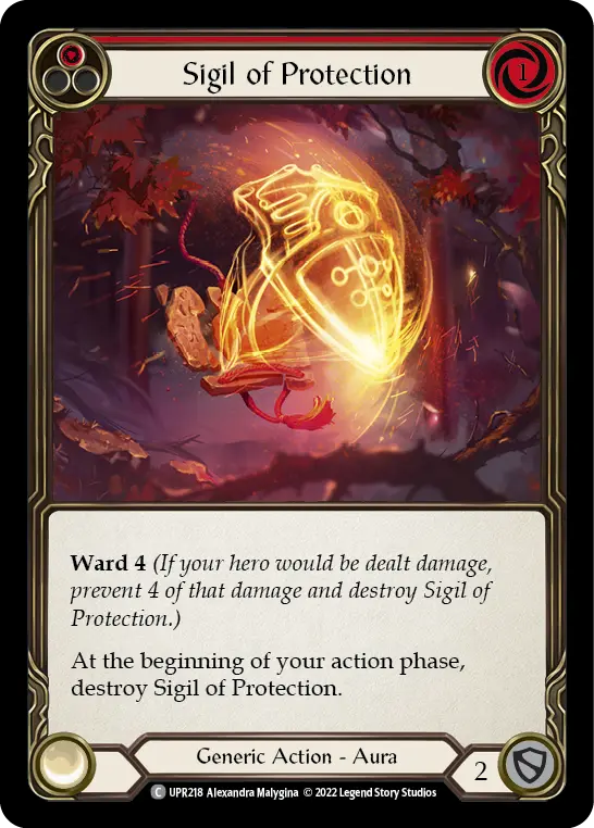 Card: Sigil of Protection (red)