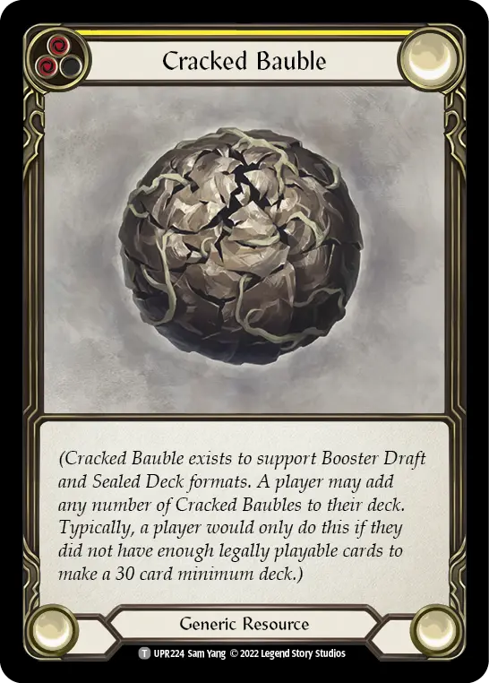 Card: Cracked Bauble (yel)