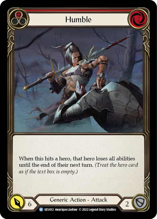 Card: Humble (red)