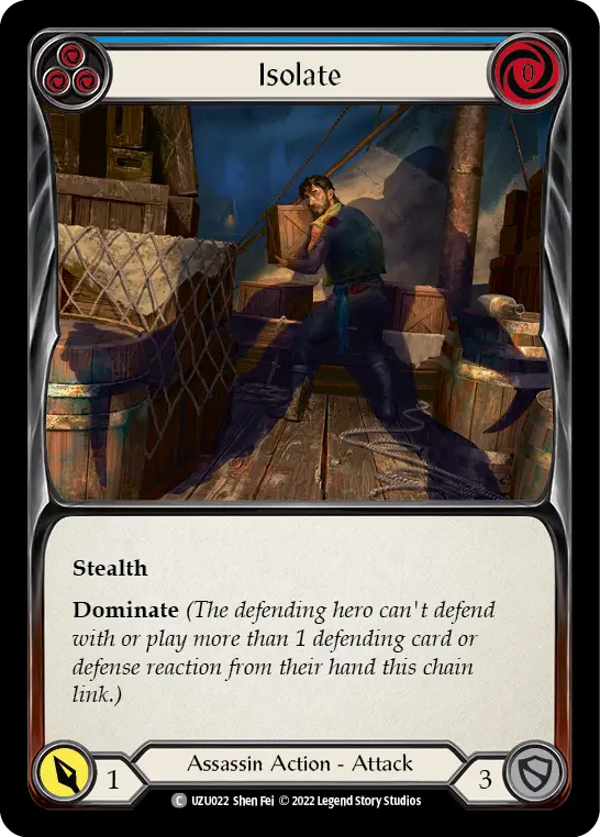Card: Isolate (blu)