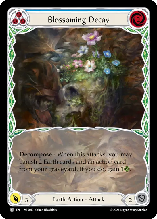 Card: Blossoming Decay (blu)