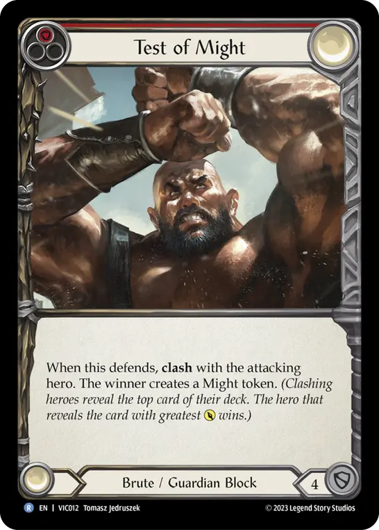 Card: Test of Might (red)