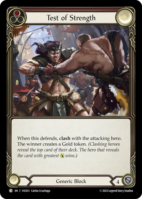 Card: Test of Strength (red)