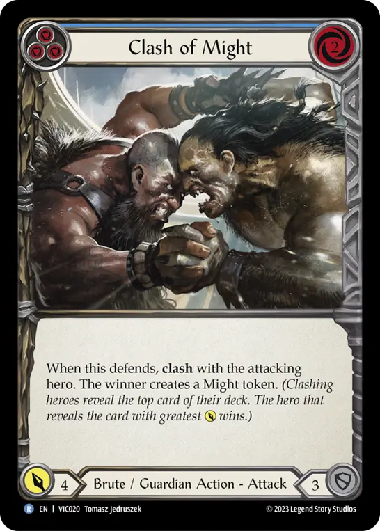 Card: Clash of Might (blu)