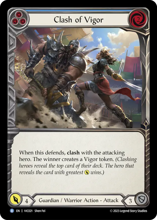 Card: Clash of Vigor (blu)