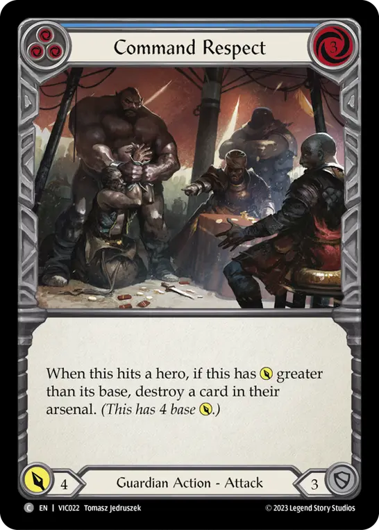 Card: Command Respect (blu)