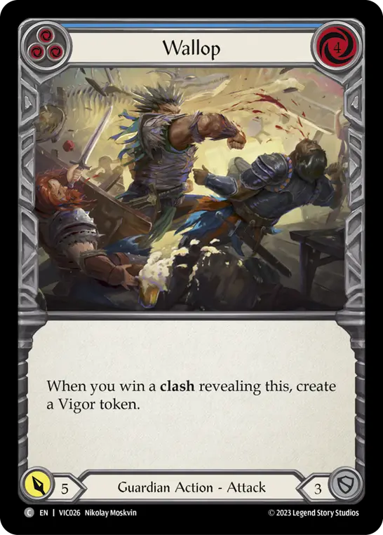 Card: Wallop (blu)