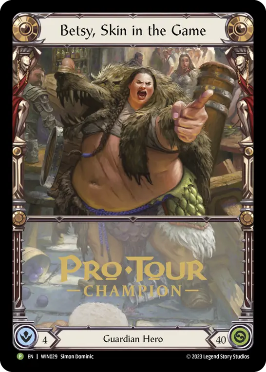 Card: Betsy, Skin in the Game