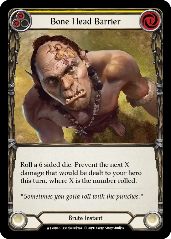 Card: Bone Head Barrier (yel)