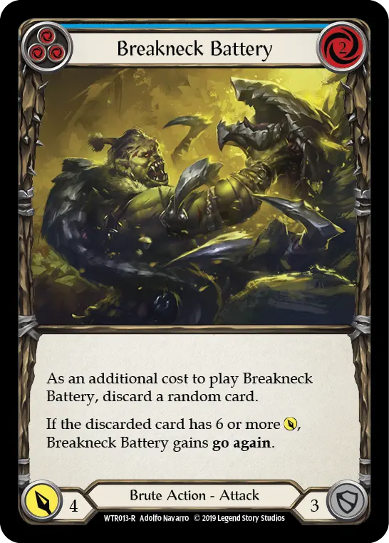 Card: Breakneck Battery (blu)