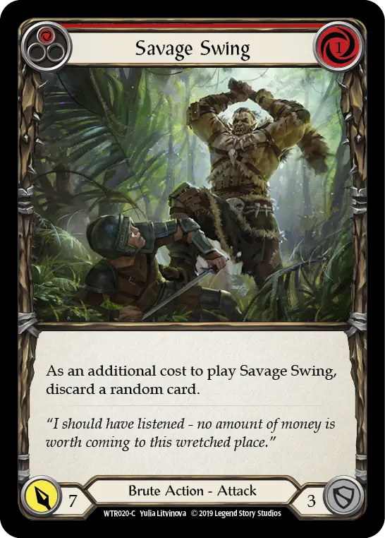 Card: Savage Swing (red)