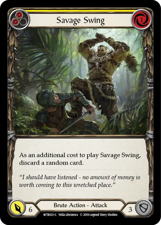Card: Savage Swing (yel)