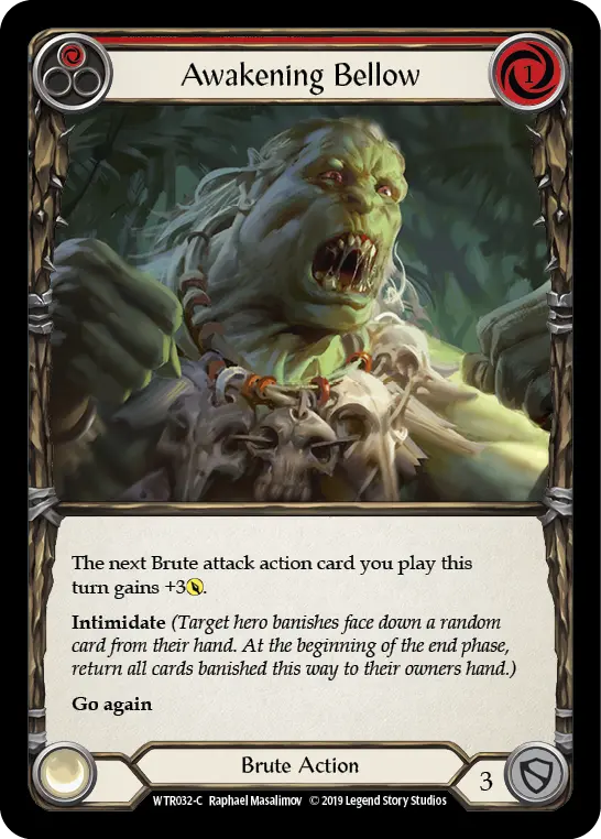Card: Awakening Bellow (red)