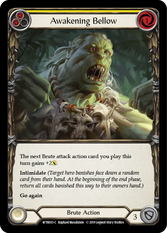 Card: Awakening Bellow (yel)