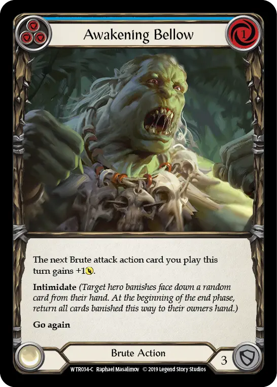 Card: Awakening Bellow (blu)