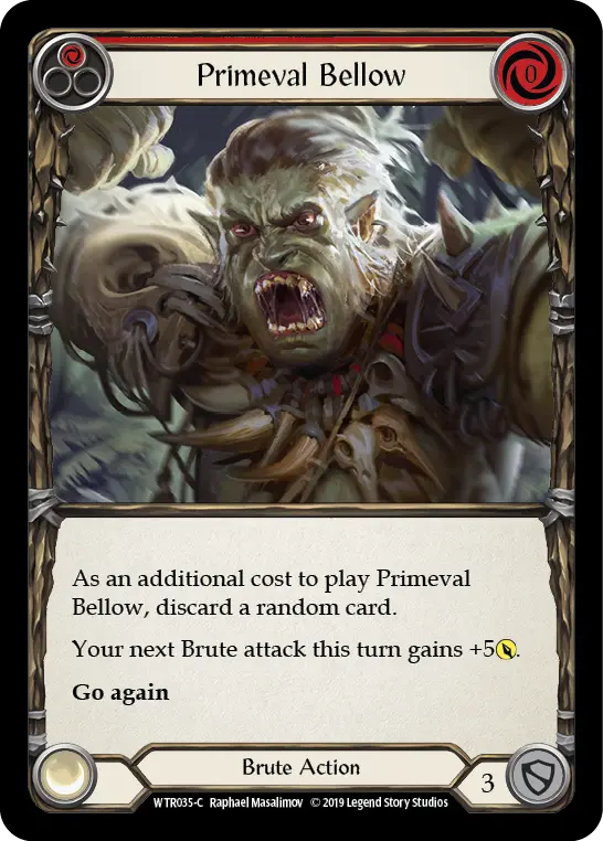 Card: Primeval Bellow (red)