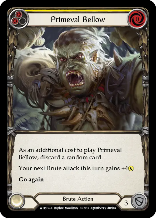 Card: Primeval Bellow (yel)