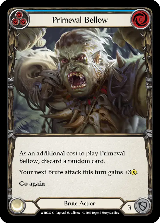 Card: Primeval Bellow (blu)