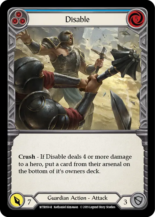 Card: Disable (blu)