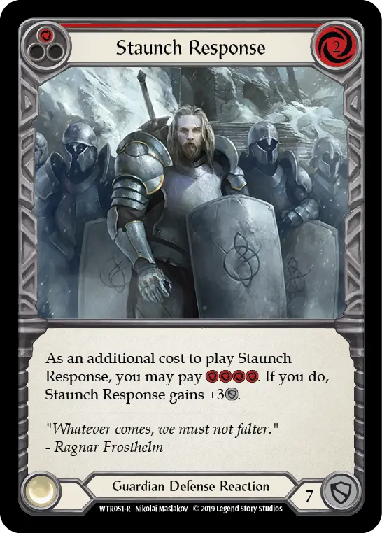 Card: Staunch Response (red)