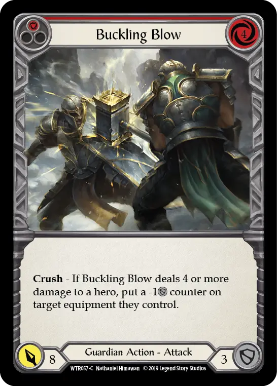 Card: Buckling Blow (red)