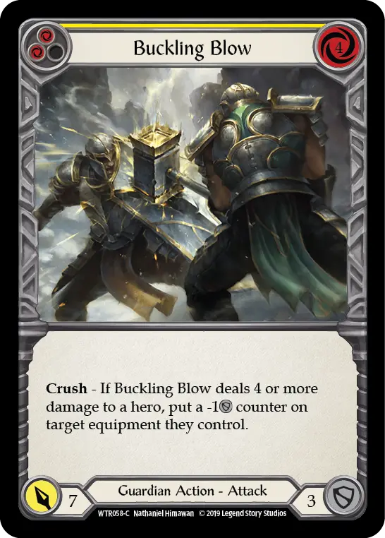 Card: Buckling Blow (yel)