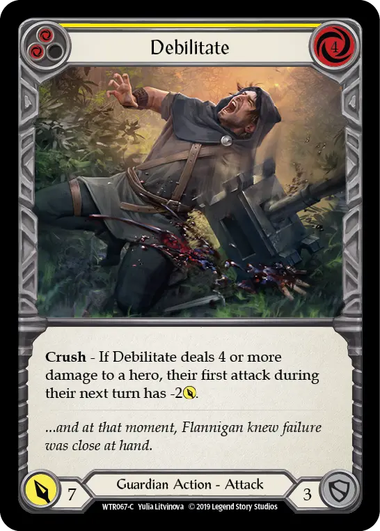 Card: Debilitate (yel)