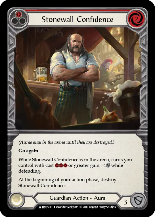 Card: Stonewall Confidence (red)