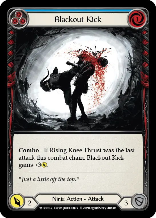 Card: Blackout Kick (blu)